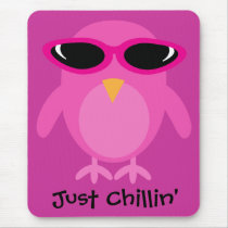 Just Chillin' Pink Owl With Sunglasses