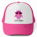 Just Chillin' Pink Princess Owl With Shades hats