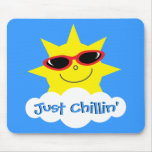 Just Chillin' Sun With Sunglasses Mousemats