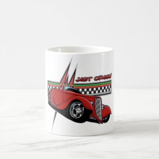 Just Cruisin Hot Rod Coffee Mugs