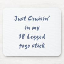 Just cruisin in my 18 legged pogo stick mouse pad