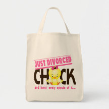 Just Divorced Chick Canvas Bags