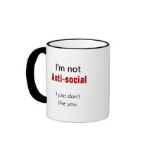 Just don't like you slogan coffee mug