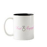 Just Engaged (Diamond Engagement Ring) mugs