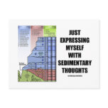 Just Expressing Myself With Sedimentary Thoughts Post Card