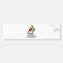 Just Getting Ready To Slice & Dice Code (Duke) Bumper Sticker