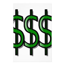 Just Gimme Money Custom Stationery
