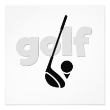 Just Golf T-shirts and Gifts Custom Invitation