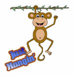 just hangin monkey photo sculptures