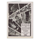 Just Imagine movie ad Greeting Cards
