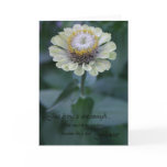 Just living is not enough zinnia greeting cards