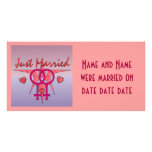 Just Married Abstract Venus photo cards