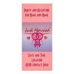 Just Married Abstract Venus rack cards