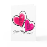 "Just Married" Announcement Card