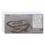 Just Married Beach Customised Photo Card