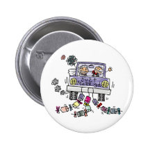 Just Married Bride And Groom Wedding Celebration Button