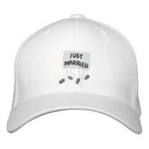 Just Married Bride Customisable Funny Wedding Embroidered Hat