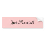 Just Married! bumper stickers