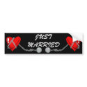 Just Married bumper stickers