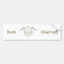 Just Married Bumper Sticker