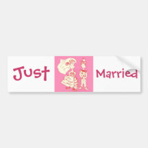 Just Married Bumper Stickers