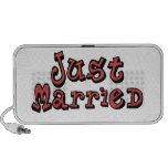 Just Married Customizable Laptop Speakers