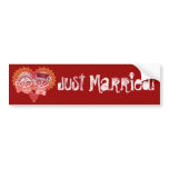 Just Married - Day of the Dead Bumper Sticker