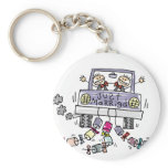 Just Married Gay Wedding Favors Keychain