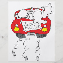 Just Married Gifts and Apparel Personalised Flyer