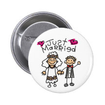 Just Married Gifts Newlywed Gifts Honeymoon Gifts Pinback Button