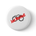 Just Married (Handcuffs) Pinback Buttons