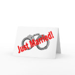 Just Married (Handcuffs) Cards