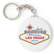 Just Married In Fabulous Las Vegas 2010 keychains