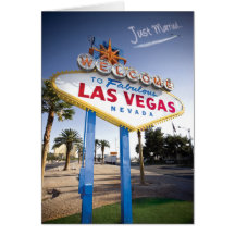 Just Married Las Vegas Cards