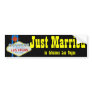 Just Married Las Vegas Welcome Sign Bumper Stickers