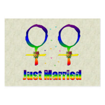 Just Married Lesbians Business Card