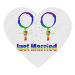Just Married Lesbians stickers