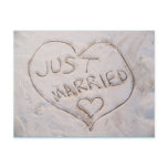 Just Married Postcard