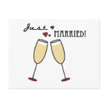 Just Married Postcard