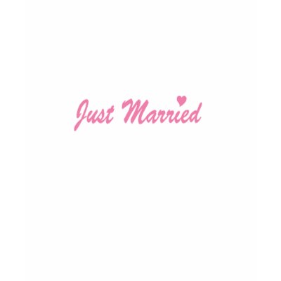 Just Married Tee Shirts by bridalgoodies