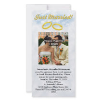 Just Married, Two Gold Bands/Clouds