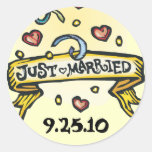 Just Married Wedding Stickers