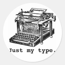 Just my type, Typewriter Stickers