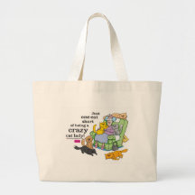 Just One Cat Short Of Being A Crazy Cat Lady Tote Bag