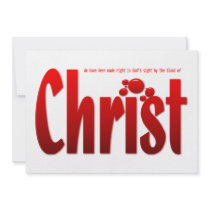 Just One Drop - Romans 5:8,9 Personalized Announcements