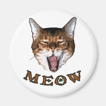 Just Say "Meow" Fridge Magnet