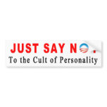 Just Say No! bumper sticker