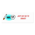 JUST SAY NO TO DRUGS! - Profile Card business cards