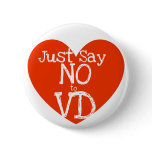Just say no to VD Pinback Button