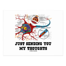 Just Sending You My Thoughts (Neuron / Synapse) Post Card
